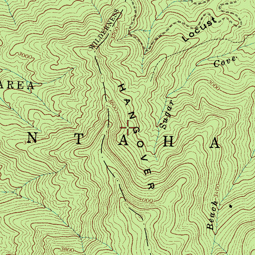 Topographic Map of Locust Ridge, NC