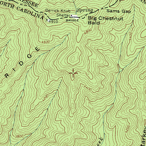 Topographic Map of Locust Ridge, NC