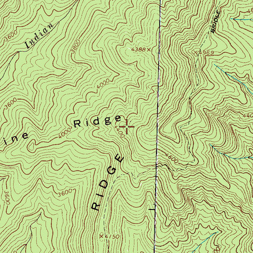 Topographic Map of Lone Pine Ridge, NC
