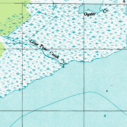 Topographic Map of Lone Tree Creek, NC