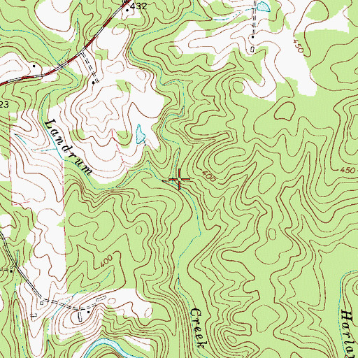 Topographic Map of Long Branch, NC