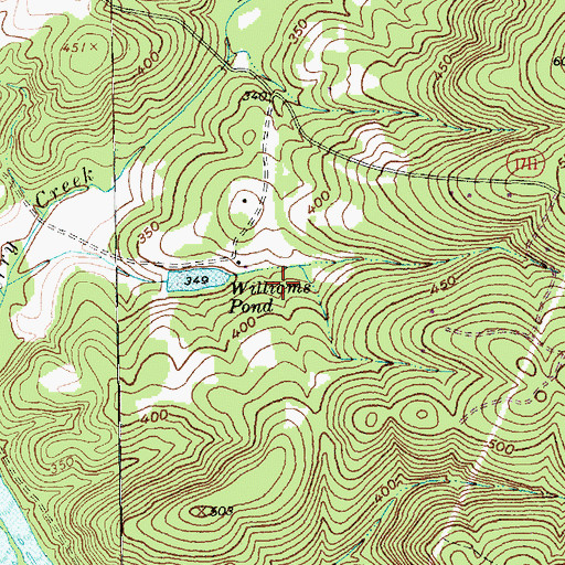 Topographic Map of Long Branch, NC