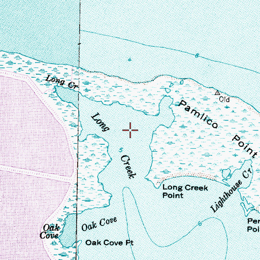 Topographic Map of Long Creek, NC