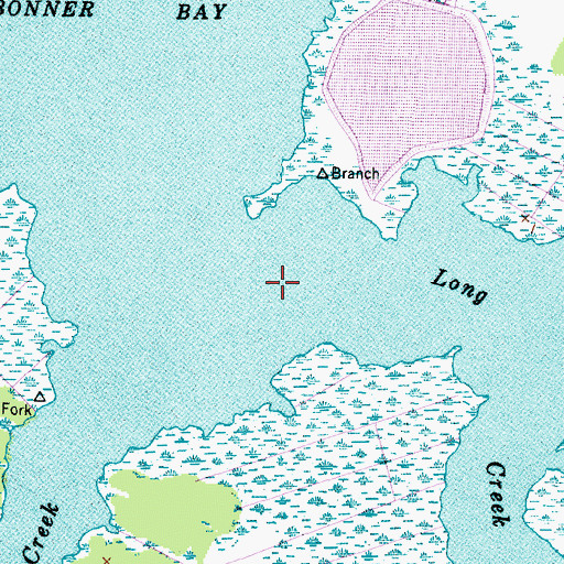 Topographic Map of Long Creek, NC