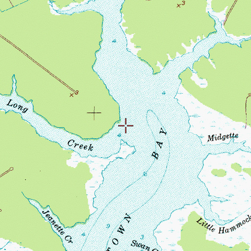 Topographic Map of Long Creek, NC