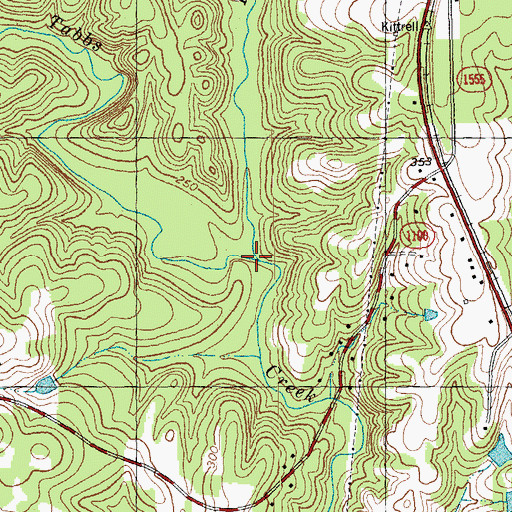 Topographic Map of Long Creek, NC