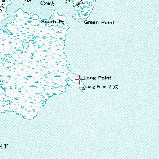 Topographic Map of Long Point, NC