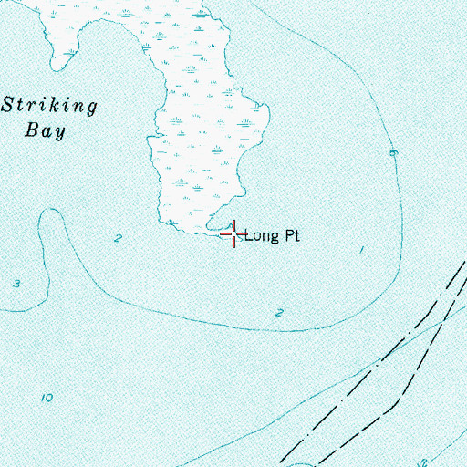 Topographic Map of Long Point, NC