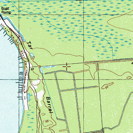 Topographic Map of Long Ridge, NC