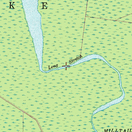 Topographic Map of Long Stretch, NC
