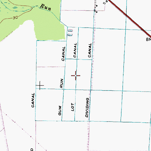 Topographic Map of Lot Canal, NC