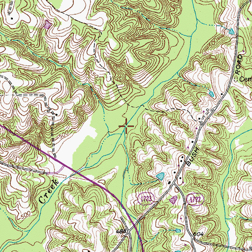Topographic Map of Lynch Creek, NC
