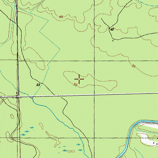 Topographic Map of Lyon Swamp, NC