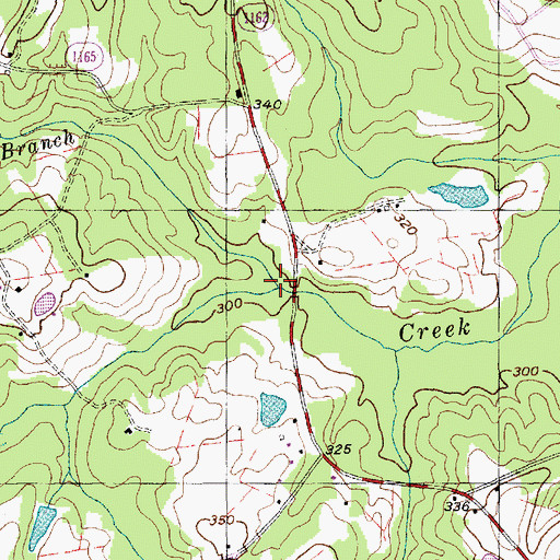 Topographic Map of Mare Branch, NC