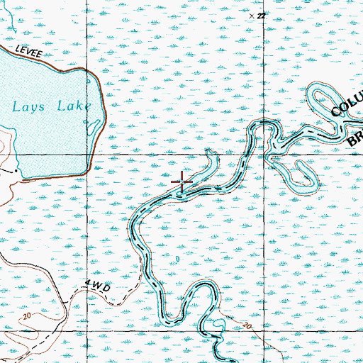 Topographic Map of Marlow Branch, NC