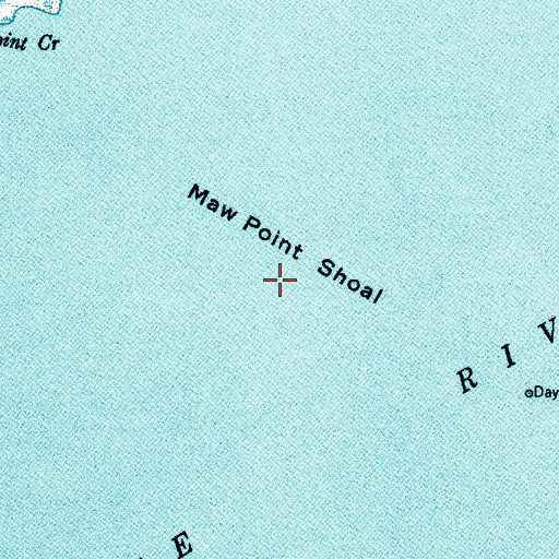 Topographic Map of Maw Point Shoal, NC