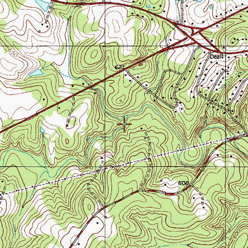Topographic Map of McAllister Creek, NC