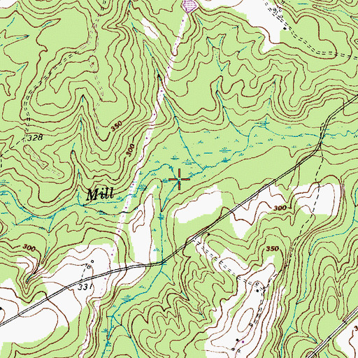 Topographic Map of McDeeds Creek, NC