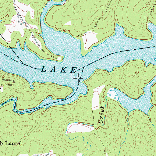 Topographic Map of McGalliard Creek, NC