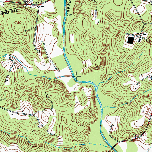 Topographic Map of McGill Branch, NC