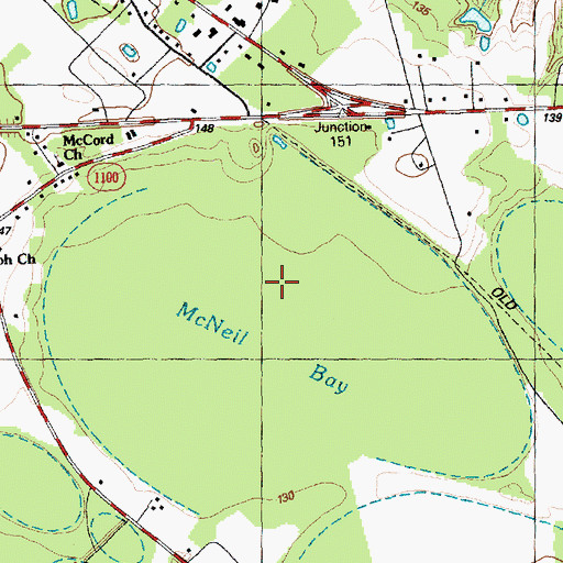 Topographic Map of McNeil Bay, NC