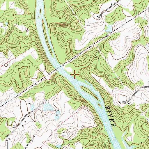 Topographic Map of Meadow Creek, NC