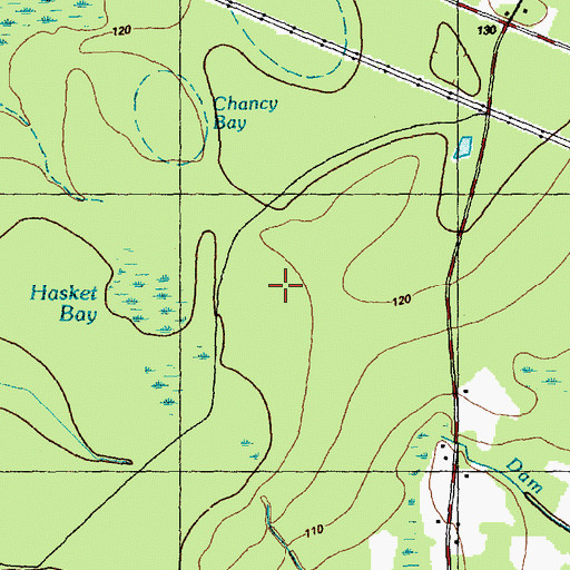 Topographic Map of Meares Bay, NC
