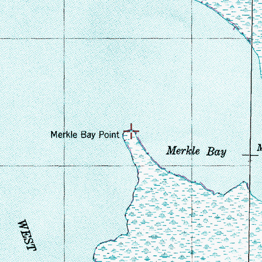 Topographic Map of Merkle Bay Point, NC