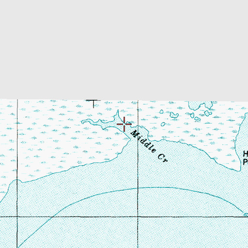 Topographic Map of Middle Creek, NC