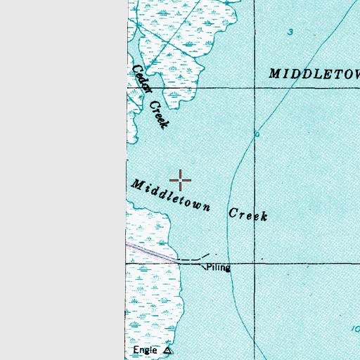 Topographic Map of Middletown Creek, NC
