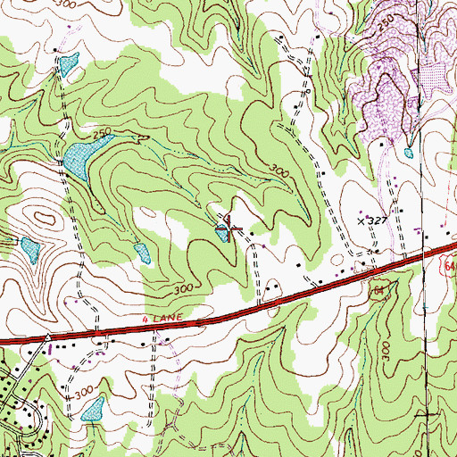 Topographic Map of Milburnie Lake, NC