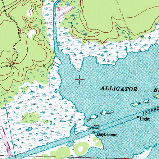 Topographic Map of Mill Creek, NC