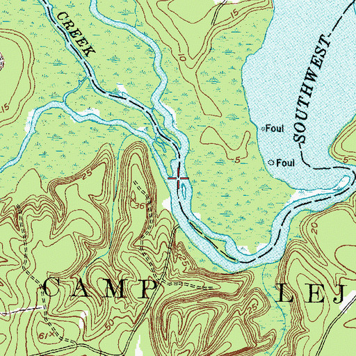 Topographic Map of Mill Run, NC