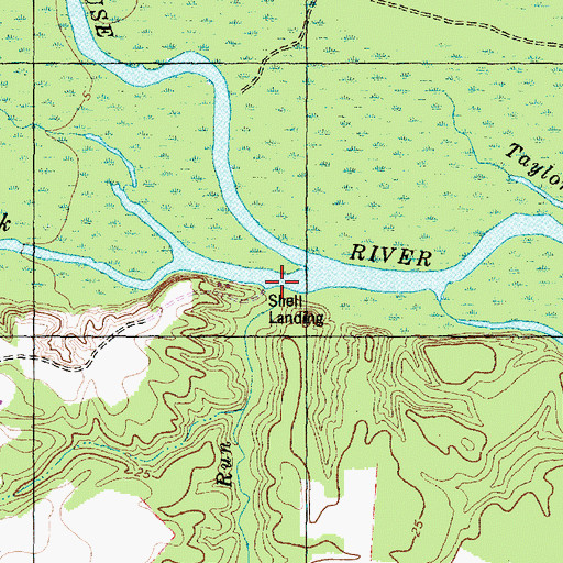 Topographic Map of Mill Run, NC