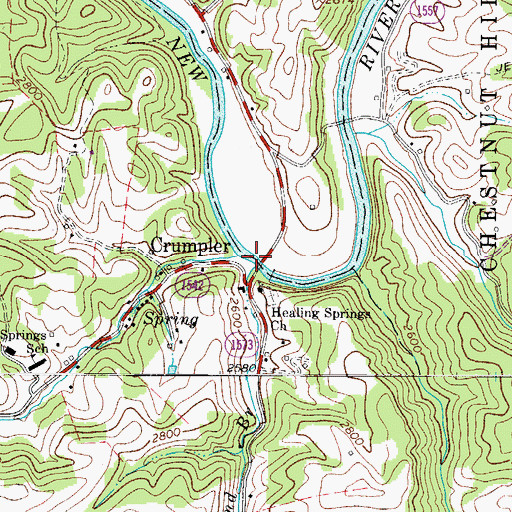 Topographic Map of Millpond Branch, NC
