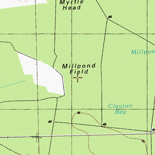 Topographic Map of Millpond Field, NC