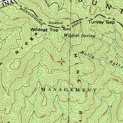 Topographic Map of Mine Ridge, NC