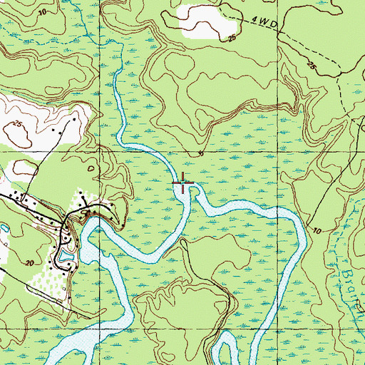 Topographic Map of Morgan Branch, NC