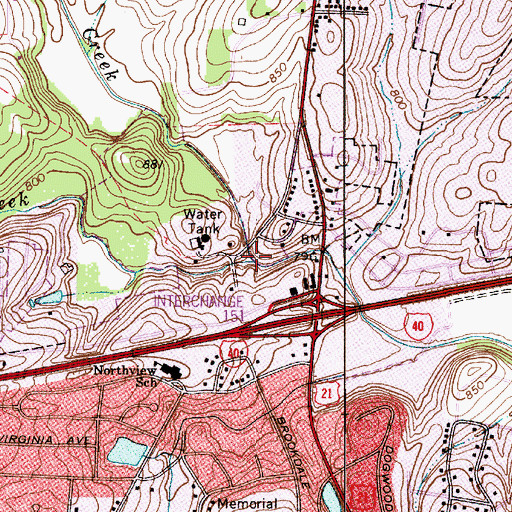 Topographic Map of Morrison Creek, NC
