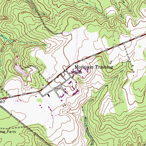 Topographic Map of Morrison Training School, NC
