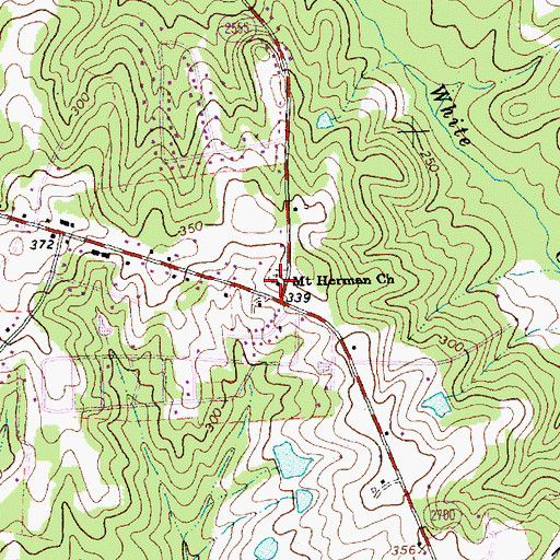 Topographic Map of Mount Herman Church, NC