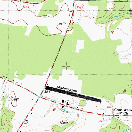 Topographic Map of Mount Zion Church, NC