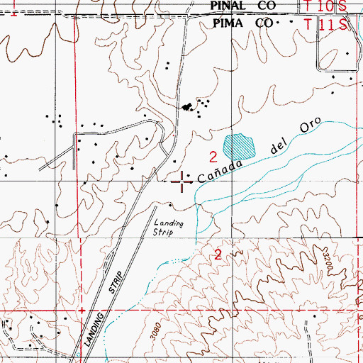 Topographic Map of Rail N Ranch, AZ