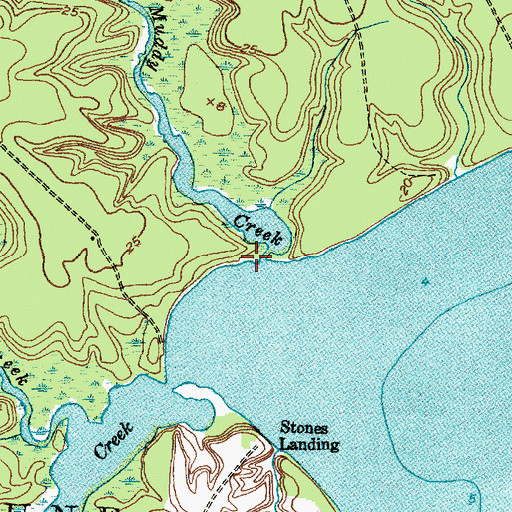 Topographic Map of Muddy Creek, NC