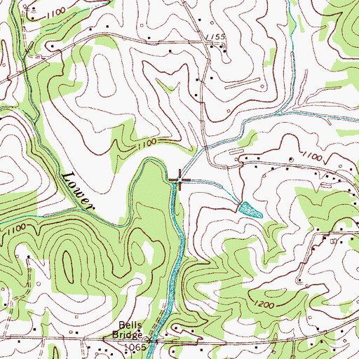 Topographic Map of Muddy Fork, NC