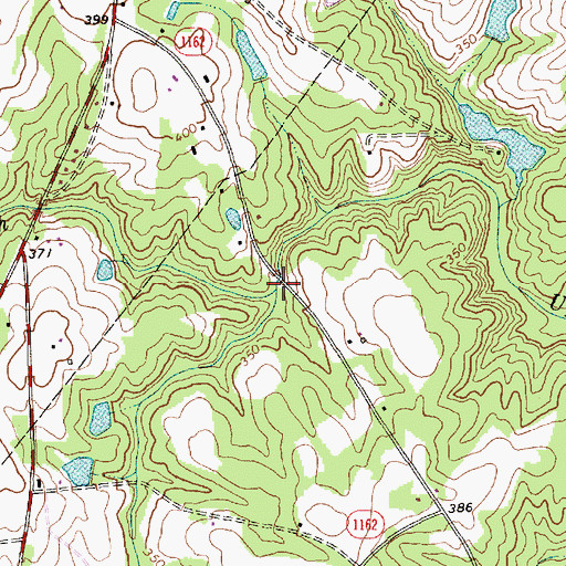 Topographic Map of Mulatto Branch, NC