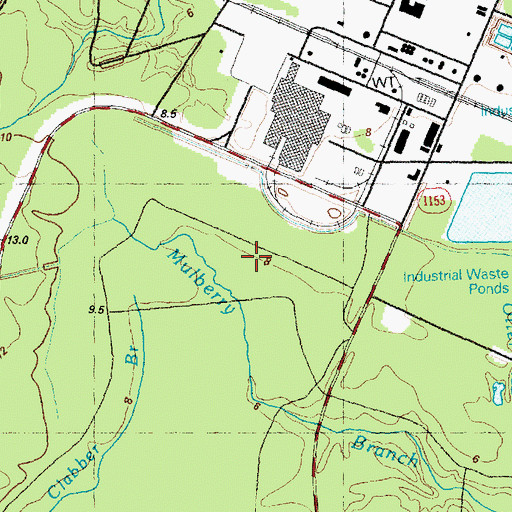 Topographic Map of Mulberry Cemetery, NC