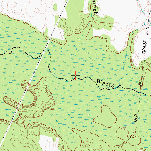 Topographic Map of Mundine Branch, NC