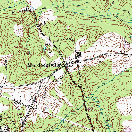 Topographic Map of Murdocksville, NC