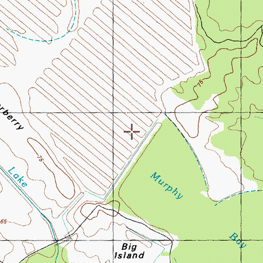 Topographic Map of Murphy Bay, NC